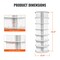 Revolving Shoe Rack Tower Round Carousel Shoe Organizer for Bedroom Entryway